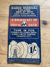 Wwii booklet radio for sale  IPSWICH