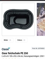 Teichschale 250 teich gebraucht kaufen  Friedberg