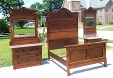 Walnut victorian bedroom for sale  Stantonsburg