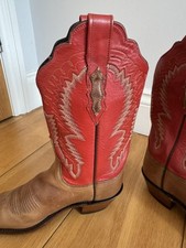Lucchese red cowboy for sale  LONDON