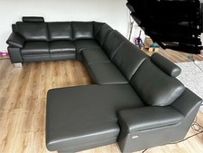 Ledercouch wohnlandschaft form gebraucht kaufen  Monheim