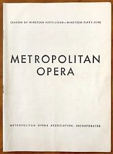 Playbill metropolitan opera for sale  Albuquerque