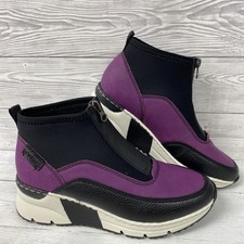 Rieker black purple for sale  POOLE