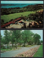 Lote de 2 cartões postais diferentes de Gananoque, CANADÁ Gateway motel e restaurante B23 comprar usado  Enviando para Brazil