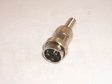 AMPHENOL 91-MC3M CONECTOR PLUGUE MICROFONE 3 PINOS SHURE 55 COLLINS 32RA 1/4" NOS comprar usado  Enviando para Brazil