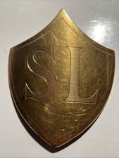 Plaque baudrier laiton d'occasion  France