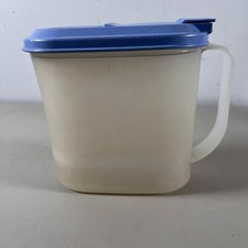 Jarro Tupperware Slimline transparente 1 quarto 2189D-1 tampa azul country 2010B-3, usado comprar usado  Enviando para Brazil