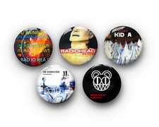 Radiohead pin badges for sale  BRADFORD