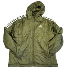 Usado, Jaqueta Adidas Essential masculina com capuz com zíper completo isolada verde oliva GG comprar usado  Enviando para Brazil