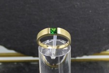 Tsavorit goldring 375er gebraucht kaufen  Fürth