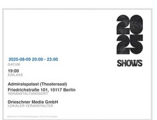 Konzertkarten tvnoir berlin gebraucht kaufen  Münster