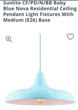 Luminária pendente Sunlite estilo Nova azul bebê comprar usado  Enviando para Brazil