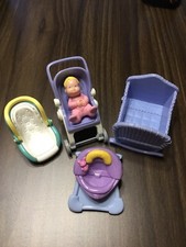 Lote de carrinho de bebê vintage Fisher Price Loving Family berço cadeira transportadora comprar usado  Enviando para Brazil