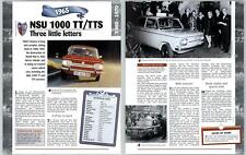 Nsu 1000 tts for sale  SLEAFORD