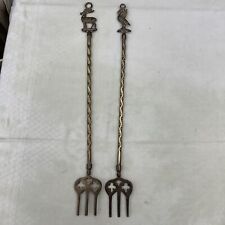 Pair brass toasting for sale  WESTCLIFF-ON-SEA