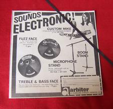 Usado, FUZZ FACE ÁRBITRO PEDAL DE EFEITOS DE GUITARRA 1967 ANÚNCIO VINTAGE ORIGINAL comprar usado  Enviando para Brazil