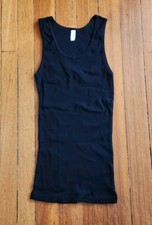 Regata American Apparel Classic Girl nova sem etiquetas com nervuras feita nos EUA preta tamanho G comprar usado  Enviando para Brazil