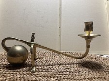 Antigo suporte de vela cantilever de latão para piano bola de canhão pés de pata Benson? O ERA? comprar usado  Enviando para Brazil