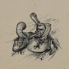 Heinrich Ilgenfritz Zeichnung Bote HornTinte Expressionismus Illustration sign comprar usado  Enviando para Brazil