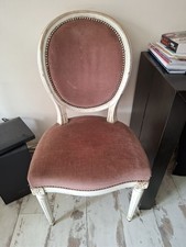 Chaise bois velours d'occasion  Beaumont-en-Véron