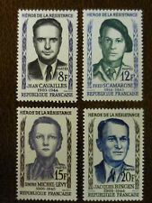 França 1958 Heróis da Resistência conjunto de 4 muito bom estado perfeito nunca articulado SG 1381-1384 comprar usado  Enviando para Brazil