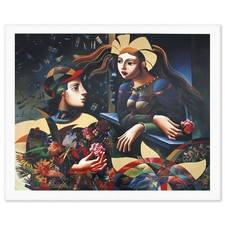 Oleg Zhivetin- Serigrafia "Visita no Jardim" comprar usado Oleg Zhivetin- Serigrafia "Visita no Jardim" comprar usado  Enviando para Brazil