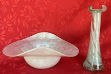 Opalescent folded bowl for sale  Underwood