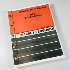 Massey Ferguson 60 Carregadeira Retroescavadeira Serviço Manual de Reparo Loja Livro Revisão Perfeito Estado comprar usado  Enviando para Brazil
