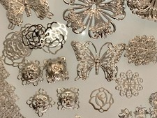 Pcs filigree findings for sale  Barrington