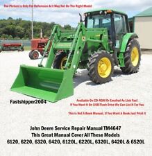 John Deere 6120 6220 6320 6420 manual de serviço de trator TM4647 CD-ROM ou DL comprar usado  Enviando para Brazil
