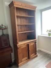 Bookcase large pine for sale  LEATHERHEAD