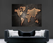 Earth map poster for sale  BOURNEMOUTH