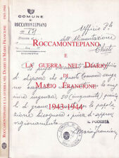 Roccamontepiano guerra nel usato  Italia