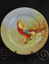Placa de armário Limoges B&H Blakeman Henderson 1892-1912 faisão dourado pintado comprar usado  Enviando para Brazil