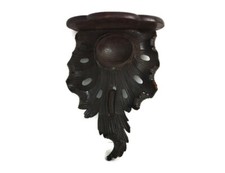 Console de madeira esculpido à mão pequeno pendurado na parede forma de concha adorável comprar usado  Enviando para Brazil
