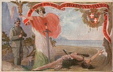 Cartolina militare reggimental usato  Albenga
