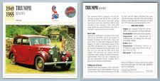 Triumph renown 1949 for sale  SLEAFORD
