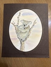Signed koala watercolor for sale  Lake Villa