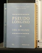 Del sublime. pseudo usato  Ariccia
