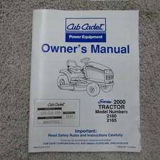 Owners manual cub for sale  Columbia City