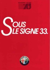 Catalogue brochure alfa d'occasion  Palaiseau