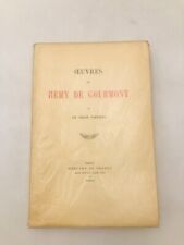 Oeuvres remy gourmont d'occasion Oeuvres remy gourmont d'occasion  Montpellier-