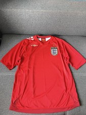 Czerwona Koszulka Piłkarska Reprezentacja Anglii Umbro Bez Nadruku Rozmiar XL na sprzedaż  PL