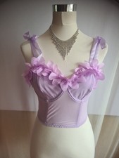 Lilac boned corset for sale  WELLINGBOROUGH