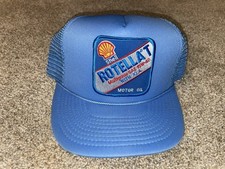 Vintage Shell Rotella T Óleo de Motor 15W-40 Blu Snapback Chapéu Caminhoneiro Patch de Malha comprar usado  Enviando para Brazil