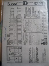Burda 6229 schnittmuster gebraucht kaufen  Trossingen