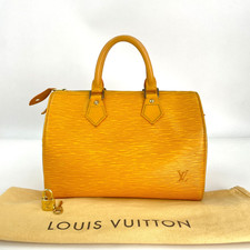 Autêntica LOUIS VUITTON Epi Yellow Speedy 25 M43019 com cadeado e bolsa de pó KA165, usado comprar usado  Enviando para Brazil