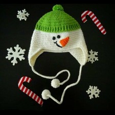 Cappello pupazzo neve usato  Genova