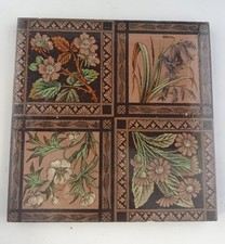 Tile victorian floral for sale  ABERYSTWYTH