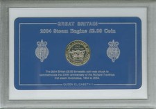 2004 Primeira Locomotiva de Trem a Vapor £2 Moeda (UNC) Conjunto de Presente em Vitrine comprar usado  Enviando para Brazil